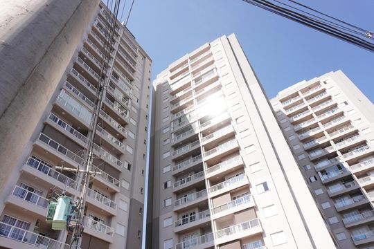 Fachada do Prédio de apartamento para alugar com 2 quartos, 46m² em Residencial Parati, São Carlos