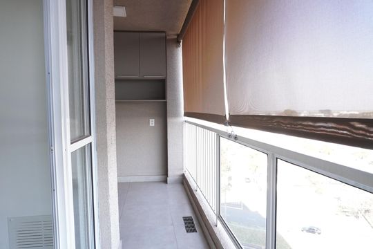 Sacada da Sala de apartamento para alugar com 2 quartos, 46m² em Residencial Parati, São Carlos