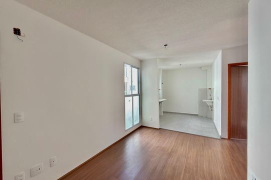 Sala de apartamento para alugar com 2 quartos, 50m² em Tres Barras, Contagem