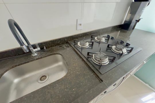 Cozinha de apartamento para alugar com 2 quartos, 45m² em Ponte Grande, Guarulhos