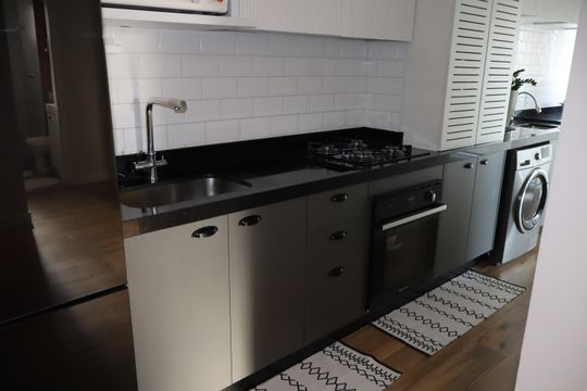 Cozinha de apartamento à venda com 2 quartos, 59m² em Vila Ema, São Paulo