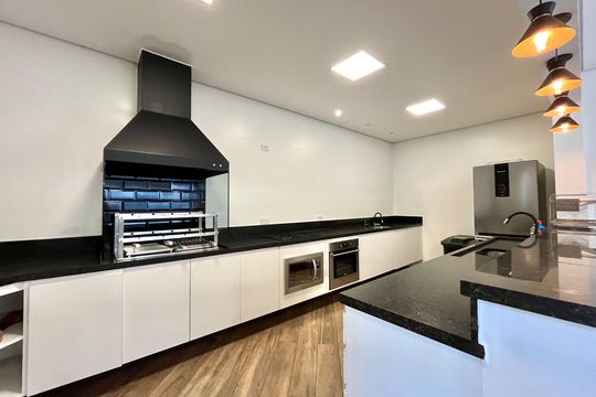 Área comum - Churrasqueira de apartamento para alugar com 1 quarto, 50m² em Vila Clementino, São Paulo