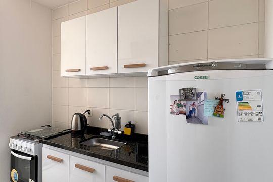 Cozinha de apartamento à venda com 2 quartos, 45m² em Jardim Iris, São Paulo