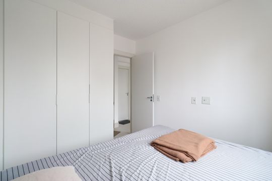 Quarto 2 de apartamento para alugar com 2 quartos, 42m² em Várzea da Barra Funda, São Paulo