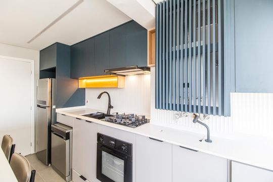 Cozinha de apartamento para alugar com 1 quarto, 38m² em Nova Aldeinha, Barueri