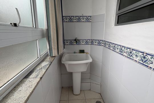 Área de Serviço de apartamento para alugar com 1 quarto, 80m² em Boqueirão, Santos