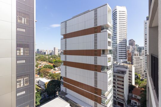 Vista/Varanda de kitnet/studio para alugar com 1 quarto, 25m² em Pinheiros, São Paulo