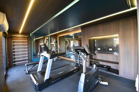 Área comum - Academia de casa de condomínio à venda com 3 quartos, 266m² em Ahú, Curitiba