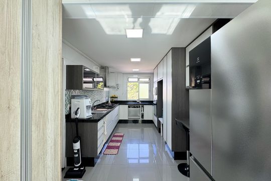 Cozinha de apartamento à venda com 3 quartos, 150m² em Centro, São Bernardo do Campo