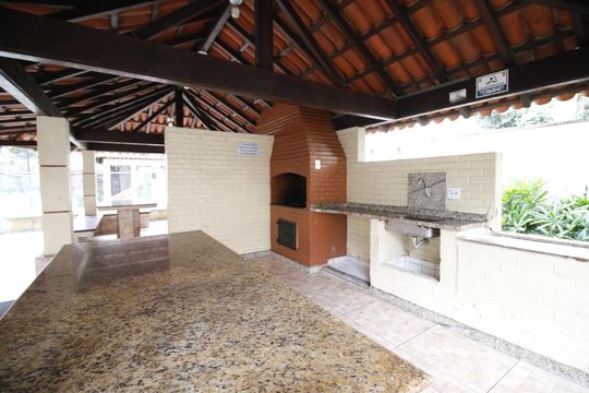 Área comum - Churrasqueira de apartamento para alugar com 3 quartos, 68m² em Taquara, Rio de Janeiro