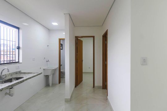Sala/Cozinha de apartamento à venda com 2 quartos, 48m² em Vila Ema, São Paulo