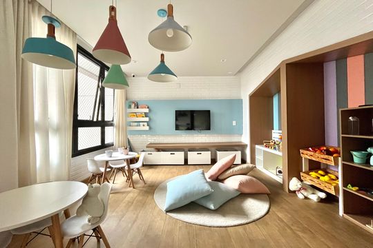 Área comum- Brinquedoteca  de apartamento à venda com 2 quartos, 143m² em Vila Mascote, São Paulo