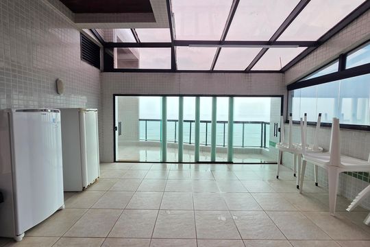 Área comum - Churrasqueira de apartamento para alugar com 4 quartos, 140m² em Jardim Caiahu, Praia Grande