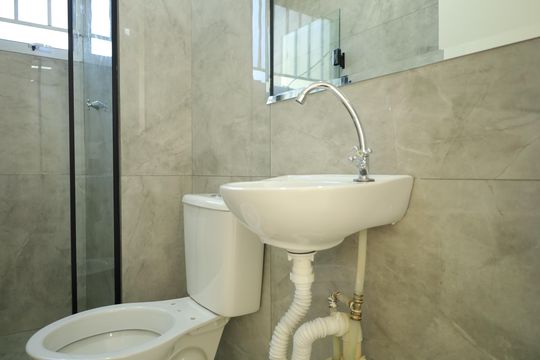 Banheiro de apartamento para alugar com 2 quartos, 50m² em Fazenda Caguaçu, São Paulo