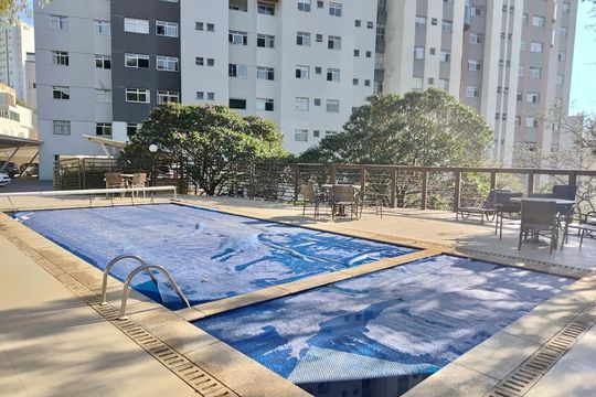 Área comum - Piscina de apartamento à venda com 3 quartos, 95m² em Luxemburgo, Belo Horizonte