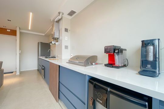 Cozinha de apartamento à venda com 1 quarto, 56m² em Vila Yara, Osasco
