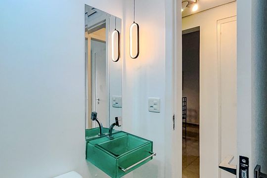 Banheiro de apartamento para alugar com 2 quartos, 62m² em Vila Gomes Cardim, São Paulo