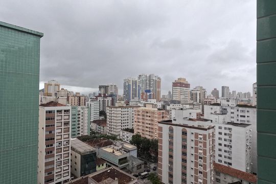 Vista do Quarto 1 de apartamento para alugar com 1 quarto, 53m² em Gonzaga, Santos