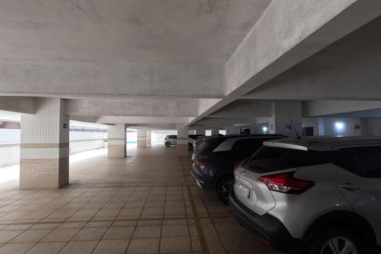 Área Comum - Garagem de apartamento para alugar com 1 quarto, 53m² em Gonzaga, Santos
