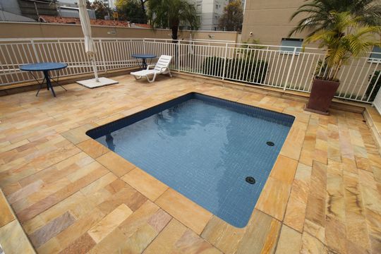 Área comum - Piscina de apartamento para alugar com 3 quartos, 103m² em Vila Adyana, São José dos Campos