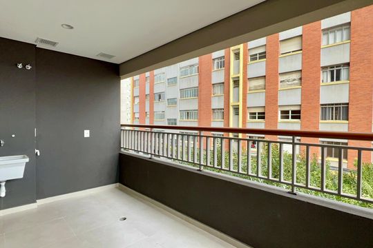 Varanda de apartamento à venda com 2 quartos, 56m² em Vila Anglo Brasileira, São Paulo