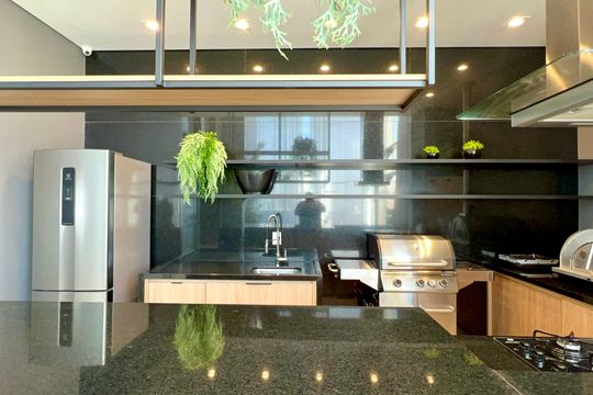 Área gourmet de apartamento à venda com 2 quartos, 68m² em Vila Anglo Brasileira, São Paulo