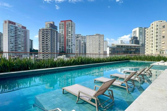 Piscina de apartamento à venda com 2 quartos, 56m² em Vila Anglo Brasileira, São Paulo