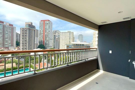 Varanda de apartamento à venda com 2 quartos, 56m² em Vila Anglo Brasileira, São Paulo