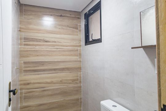 Banheiro de kitnet/studio à venda com 1 quarto, 29m² em Mooca, São Paulo