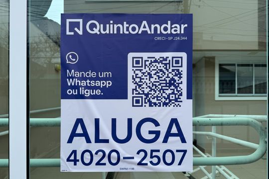 Placa  de apartamento para alugar com 2 quartos, 107m² em Paulicéia, São Bernardo do Campo