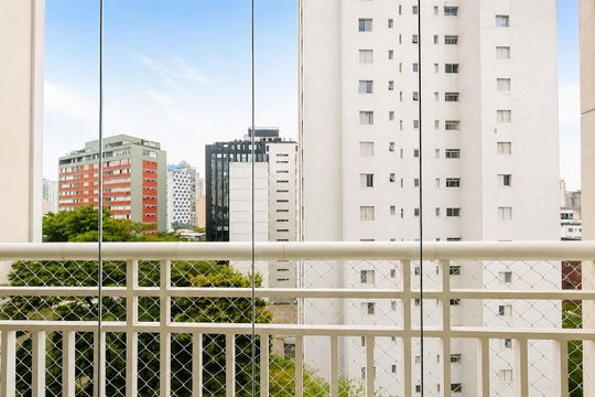 Varanda de apartamento para alugar com 1 quarto, 59m² em Consolação, São Paulo