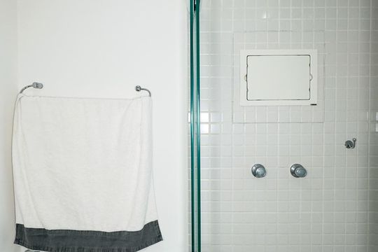Banheiro de kitnet/studio à venda com 1 quarto, 38m² em Brooklin, São Paulo