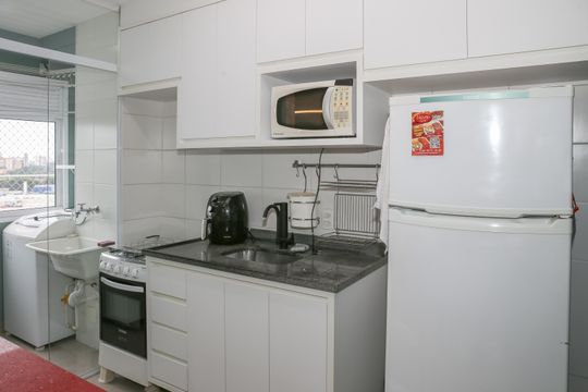 Cozinha e Área de Serviço de apartamento para alugar com 1 quarto, 32m² em Água Branca, São Paulo