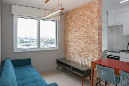 Sala de apartamento para alugar com 1 quarto, 32m² em Água Branca, São Paulo