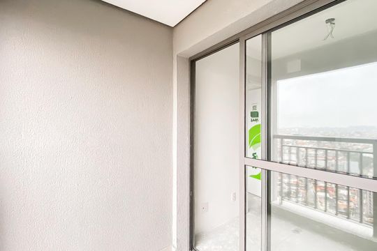 Varanda /area de serviço de apartamento à venda com 1 quarto, 34m² em Vila Guilhermina, São Paulo