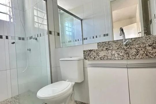 Banheiro de apartamento para alugar com 2 quartos, 55m² em Cabral, Contagem