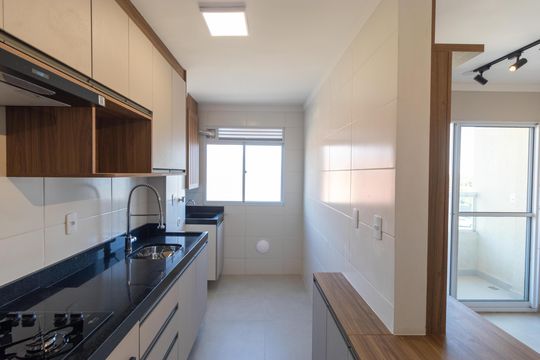 Cozinha de apartamento para alugar com 2 quartos, 56m² em Jardim Nova Europa, Campinas