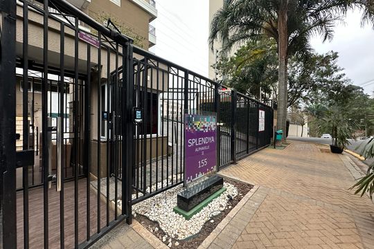 Fachada e portaria de apartamento à venda com 2 quartos, 60m² em Alphaville Residencial Um, Barueri