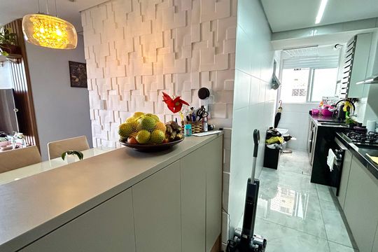 Cozinha de apartamento à venda com 2 quartos, 64m² em Gopouva, Guarulhos