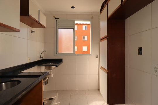 Cozinha de apartamento à venda com 2 quartos, 50m² em Parque das Nações, Santo André