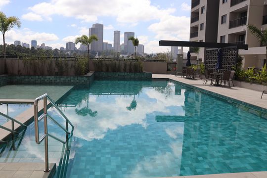 Área comum - Piscina de apartamento à venda com 1 quarto, 67m² em Nova Aldeinha, Barueri