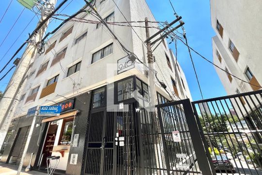 Fachado do condomínio de apartamento para alugar com 1 quarto, 35m² em Vila Clementino, São Paulo