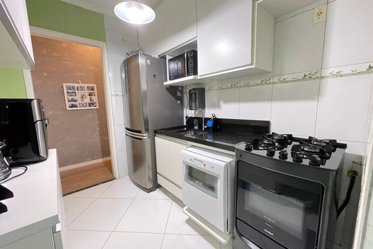 Cozinha de apartamento para alugar com 2 quartos, 48m² em Jardim Monte Alegre, São Paulo