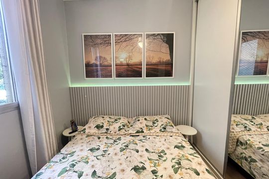 Quarto 1 de apartamento para alugar com 2 quartos, 48m² em Jardim Monte Alegre, São Paulo
