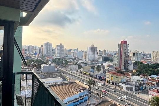 Varanda de apartamento à venda com 3 quartos, 104m² em Vila Assunção, Santo André