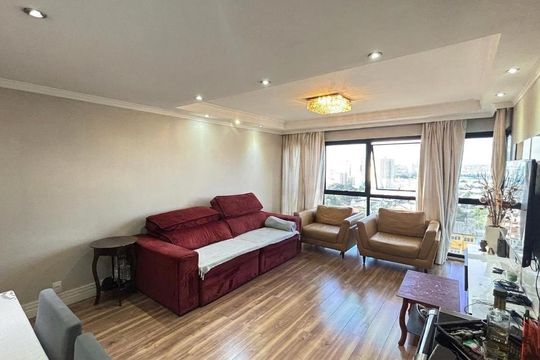 Sala de apartamento à venda com 3 quartos, 104m² em Vila Assunção, Santo André