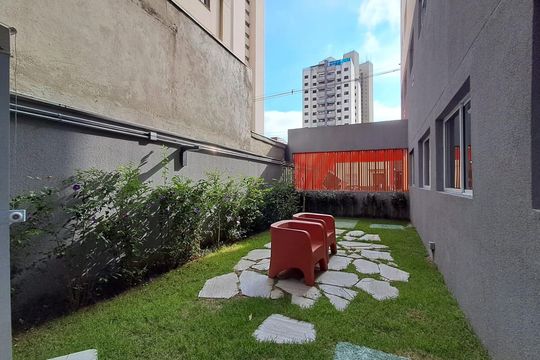 Área comum de apartamento para alugar com 1 quarto, 25m² em Barra Funda, São Paulo
