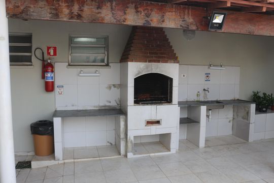 Área comum - Churrasqueira de apartamento à venda com 2 quartos, 80m² em Vila Palmares, São Caetano do Sul