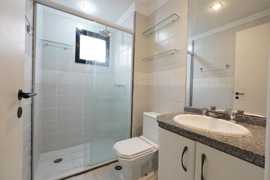 Banheiro de apartamento para alugar com 2 quartos, 66m² em Aclimação, São Paulo