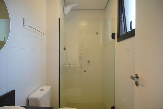 Banheiro de apartamento para alugar com 1 quarto, 25m² em Vila Nova, Novo Hamburgo